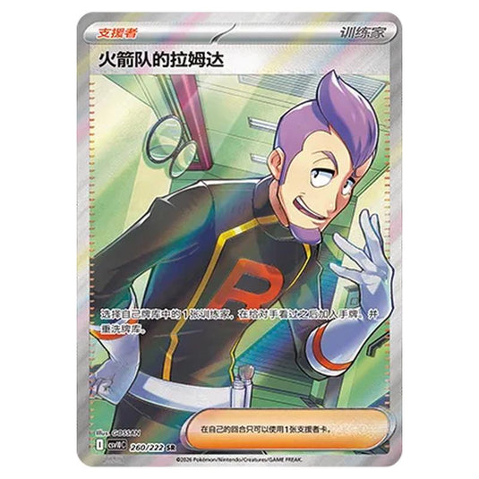 Pokemon - Chasing Glory Together - Team Rocket's Petrel - 260/222