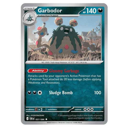 Pokemon - Mega Evolution - Chaos Rising - Garbodor - 057/086