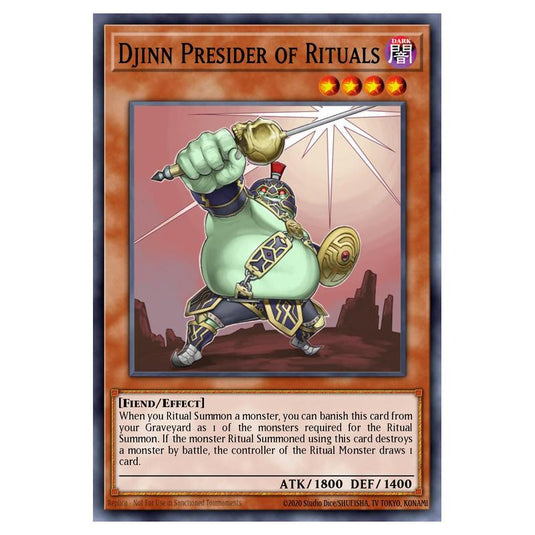Yu-Gi-Oh! - Stardust Overdrive - Djinn Presider of Rituals (Rare) SOVR-EN038