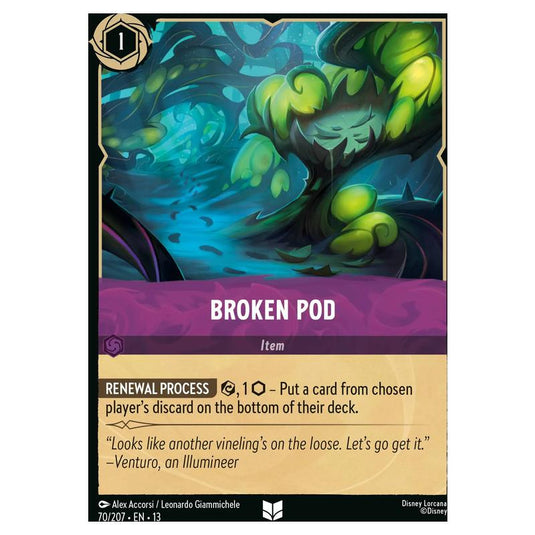 Lorcana - Attack of the Vine! - Broken Pod (Uncommon) - 70/207