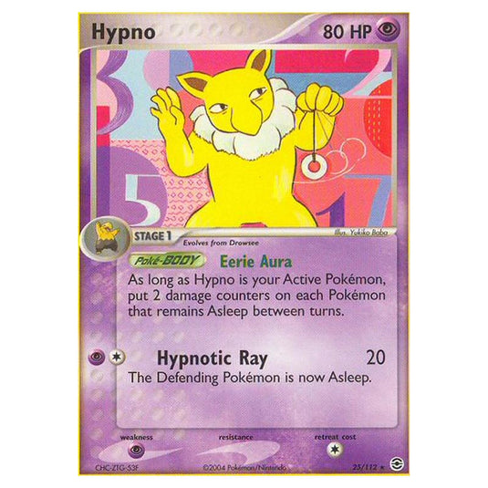 Pokemon - EX Series - FireRed & LeafGreen - Hypno - 25/112