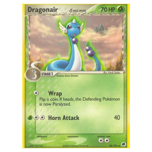 Pokemon - EX Dragon Frontiers - Dragonair δ Delta Species - 028