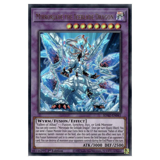 Yu-Gi-Oh! - Structure Deck - Albaz Strike - Mirrorjade the Iceblade Dragon (Ultra Rare) SDAZ-EN041