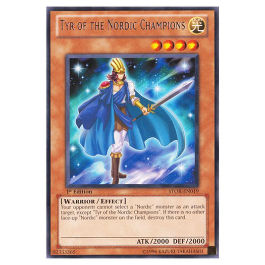 Yu-Gi-Oh! - Storm of Ragnarok - Tyr of the Nordic Champions (Rare) STOR-EN019