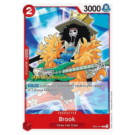 One Piece - ST-01: Starter Deck - Straw Hat Crew - Super Pre-Release - Brook - ST01-011p
