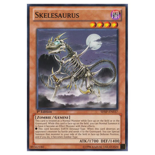 Yu-Gi-Oh! - Shadow Specters - Skelesaurus (Common) SHSP-EN037