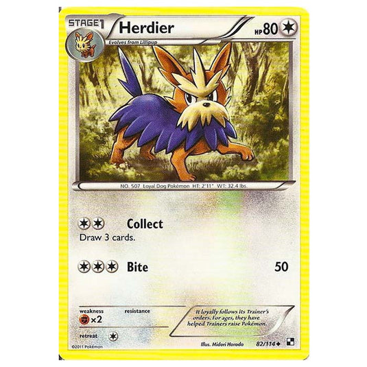 Pokemon - Black & White - Herdier 82/114