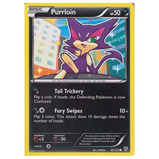 Pokemon - Black & White - Plasma Storm - Purrloin - 82/135