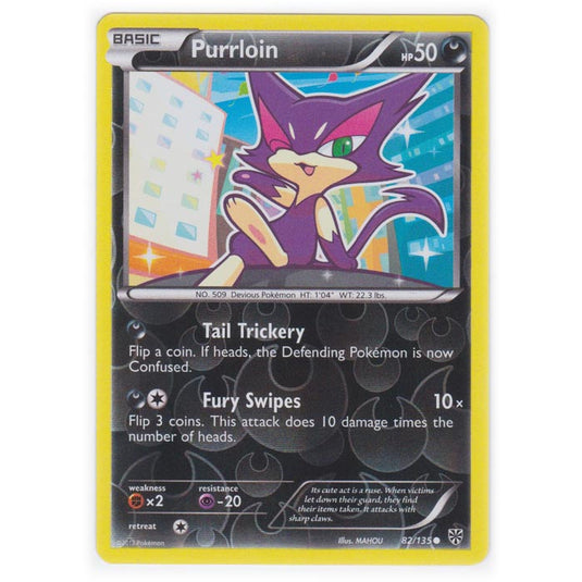 Pokemon - Black & White - Plasma Storm (Reverse Holo) - Purrloin - 82/135