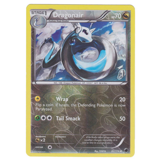 Pokemon - Black & White - Plasma Freeze - (Reverse Holo) Dragonair - 82/116