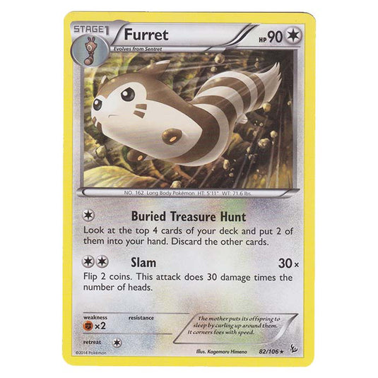 Pokemon - XY - Flashfire - Furret - 82/106