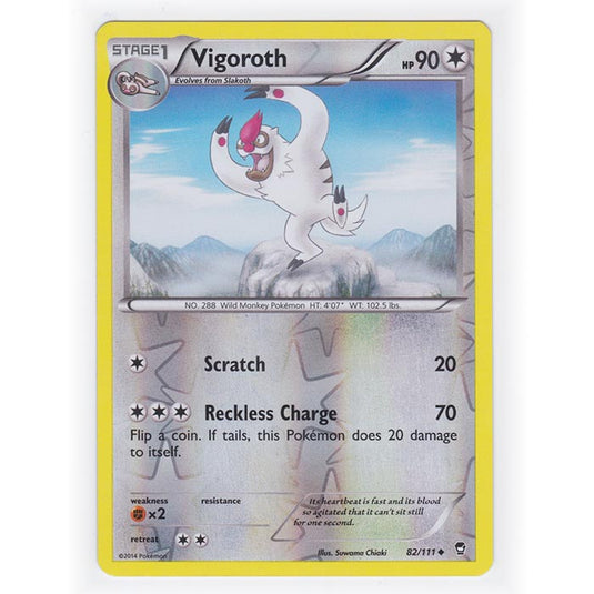 Pokemon - XY Furious Fists - (Reverse Holo) - Vigoroth - 82/111 Pokemon - XY Furious Fists - (Reverse Holo) - Vigoroth - 82/111