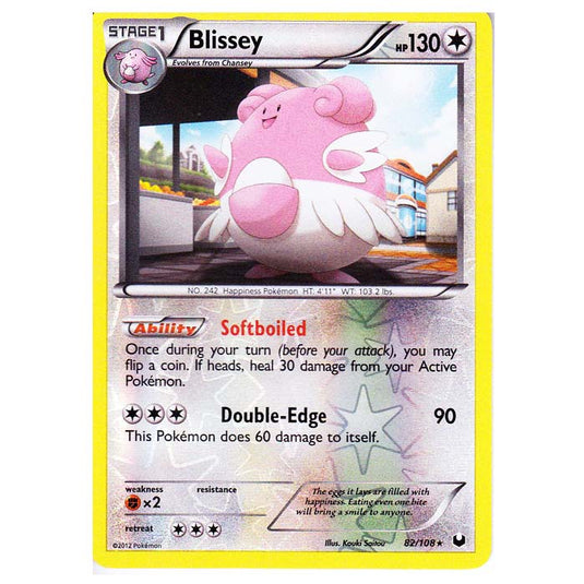 Pokemon - Black & White - Dark Explorers - (Reverse Holo) Blissey - 82/108