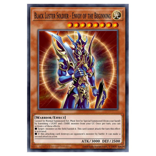 Yu-Gi-Oh! - Yugi's Legendary Decks - Black Luster Soldier - Envoy of the Beginning (Common) YGLD-ENA02