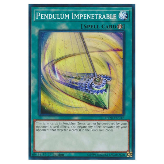 Yu-Gi-Oh! - Legendary Dragon Decks - Pendulum Impenetrable (Common) LEDD-ENC18