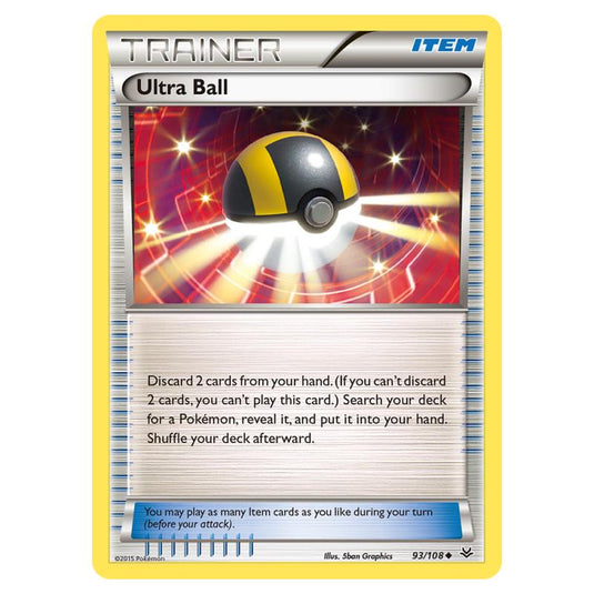 Pokemon - XY - Roaring Skies - Ultra Ball - 93/108 (Reverse Holo)