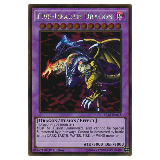 Yu-Gi-Oh! - Premium Gold - Return of the Bling - Five-Headed Dragon (Gold Rare) PGL2-EN078