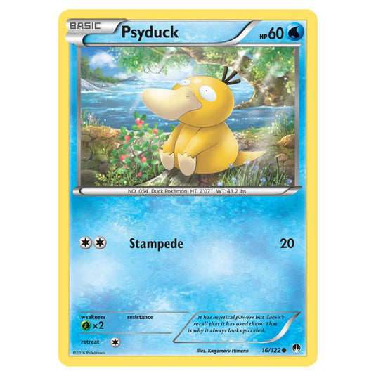 Pokemon - XY - Breakpoint - Psyduck - 16/122 (Reverse Holo)