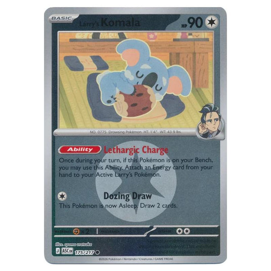 Pokemon - Mega Evolution - Ascended Heroes - Energy Reverse Holo - Larry's Komala - 175/217
