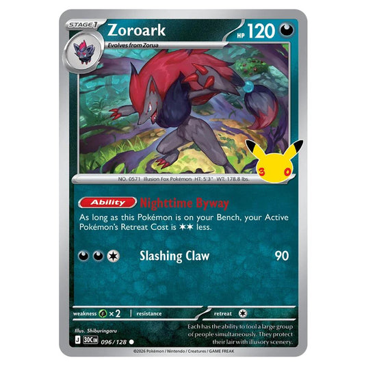 Pokemon - 30th Celebration - Zoroark - 096/128