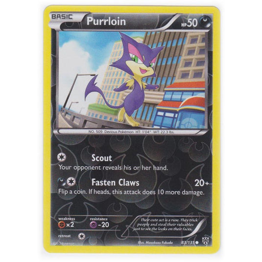 Pokemon - Black & White - Plasma Storm (Reverse Holo) - Purrloin - 83/135