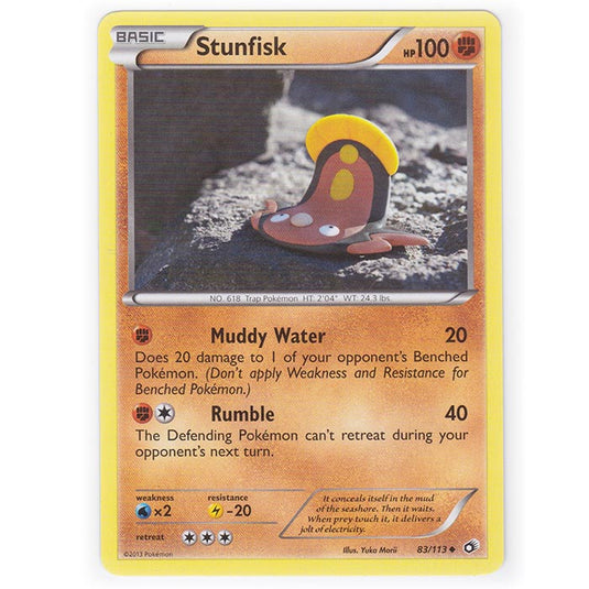 Pokemon - Black & White - Legendary Treasures - Stunfisk - 83/113