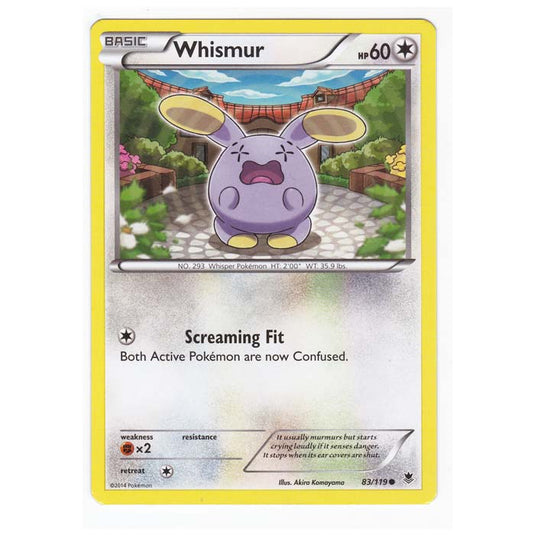 Pokemon - XY Phantom Forces - Whismur - 83/119