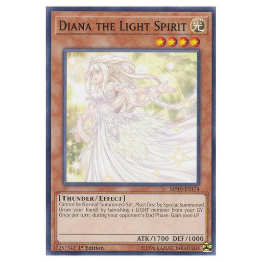 Yu-Gi-Oh! - 2019 Gold Sarcophagus Tin Mega Pack - Diana the Light Spirit (Common) MP19-EN174