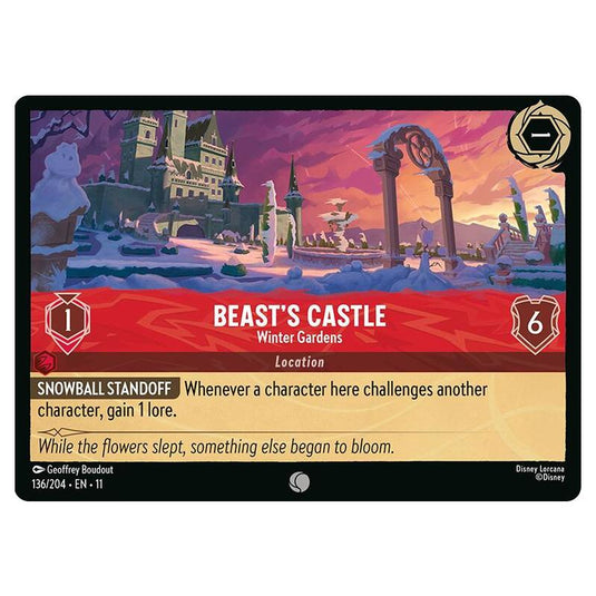 Lorcana - Winterspell - Beast's Castle - Winter Gardens (Common) - 136/204