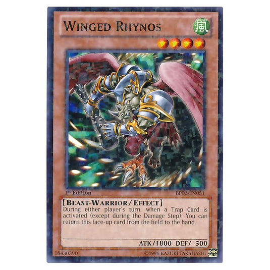 Yu-Gi-Oh! - Battle Pack 2 - War of the Giants - Winged Rhynos (Mosaic Rare) BP02-EN051