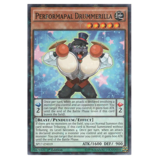 Yu-Gi-Oh! - Star Pack Battle Royal - Performapal Drummerilla (Starfoil Rare) SP17-EN019