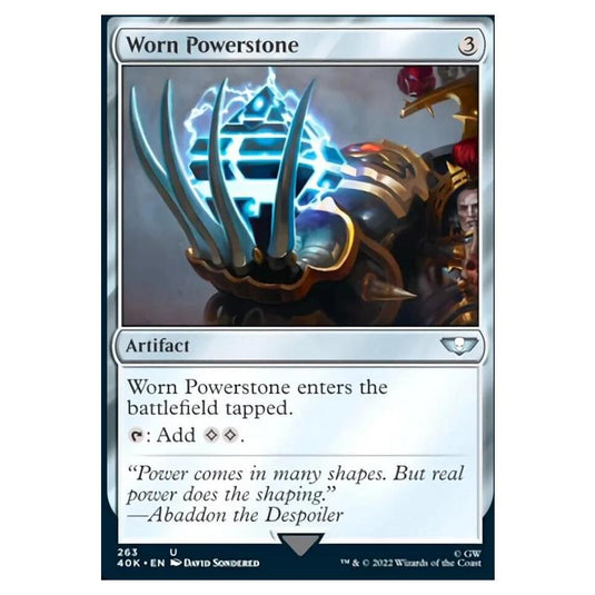 Magic The Gathering - Universes Beyond - Warhammer 40k - Worn Powerstone - 263/168