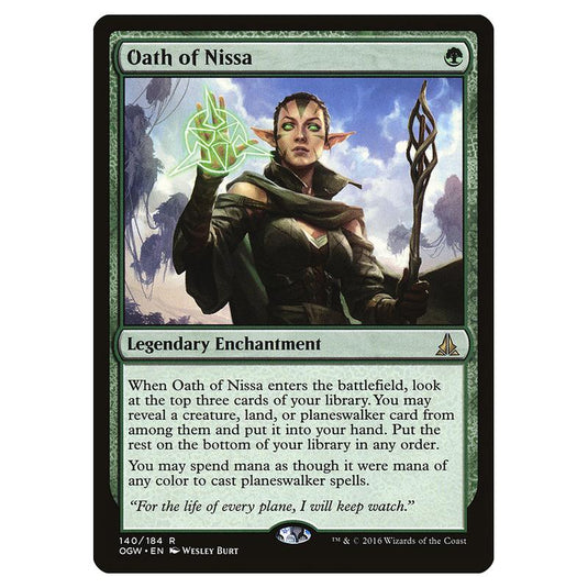 Magic the Gathering - Oath of the Gatewatch - Oath of Nissa - 140/184