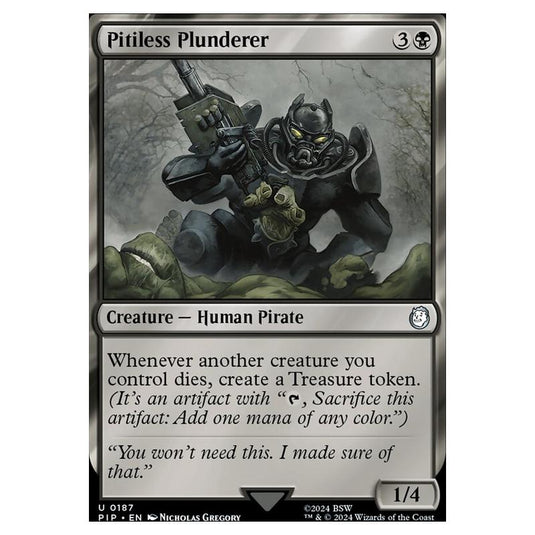 Magic The Gathering - Universes Beyond - Fallout - Pitiless Plunderer - 0187