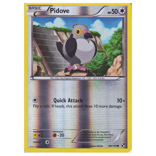 Pokemon - Black & White - (Reverse Holo) Pidove 84/114