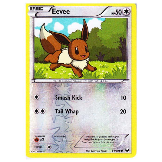 Pokemon - Black & White - Dark Explorers - (Reverse Holo) Eevee - 84/108