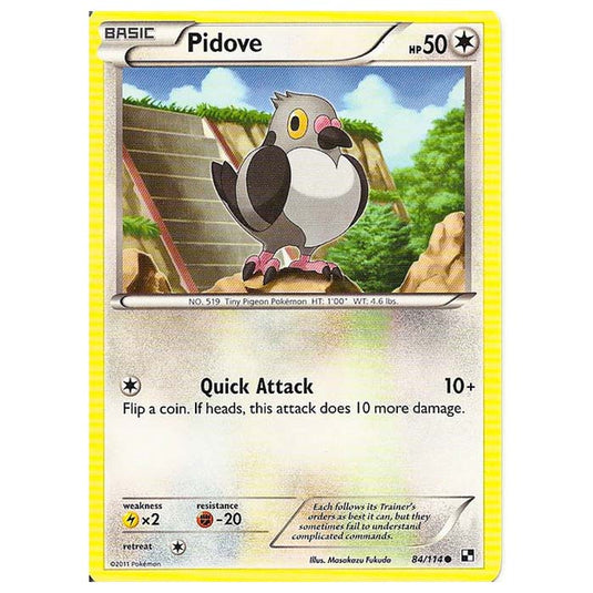 Pokemon - Black & White - Pidove 84/114