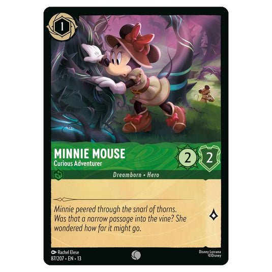 Lorcana - Attack of the Vine - Minnie Mouse - Curious Adventurer (Common) - 87/207