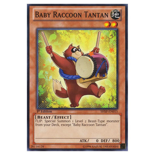Yu-Gi-Oh! - Shadow Specters - Baby Raccoon Tantan (Common) SHSP-EN015