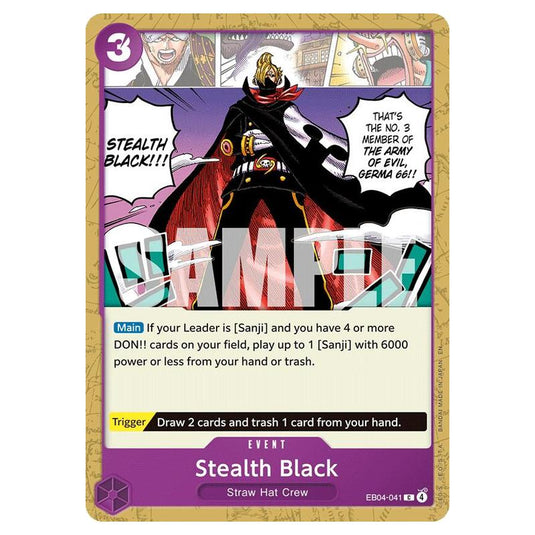 One Piece - OP14 - The Azure Sea's Seven - Stealth Black - EB04-041