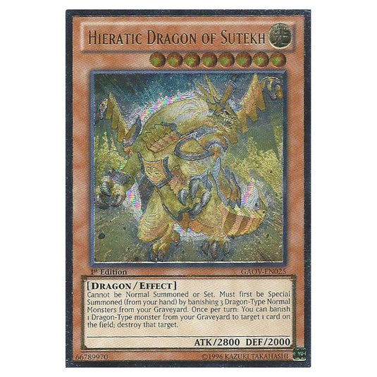 Yu-Gi-Oh! - Galactic Overlord - Hieratic Dragon of Sutekh (Ultimate Rare) GAOV-EN025