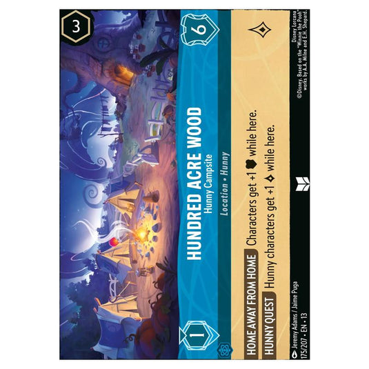 Lorcana - Attack of the Vine! - Hundred Acre Wood - Hunny Campsite (Uncommon) - 175/207