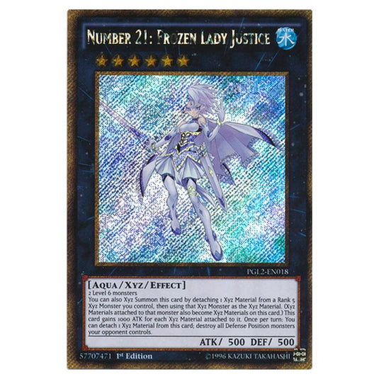 Yu-Gi-Oh! - Premium Gold - Return of the Bling - Number 21: Frozen Lady Justice (Gold Secret Rare) PGL2-EN018
