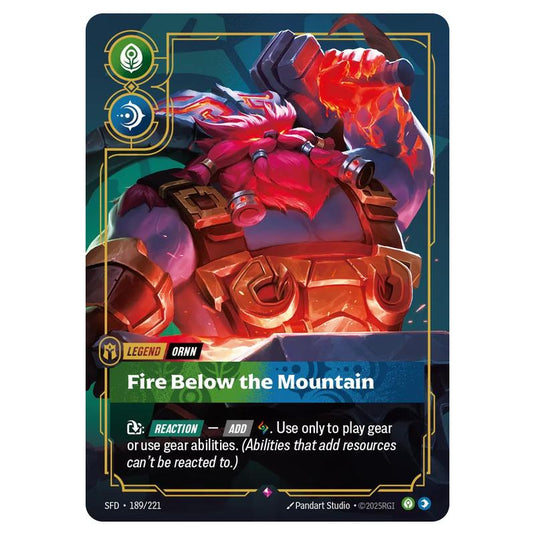 Riftbound: League of Legends TCG - Spiritforged - Ornn - Fire Below the Mountain - 189/221