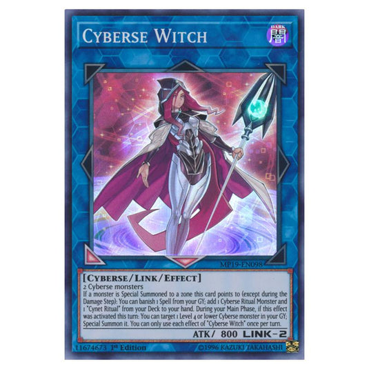 Yu-Gi-Oh! - 2019 Gold Sarcophagus Tin Mega Pack - Cyberse Witch (Super Rare) MP19-EN098