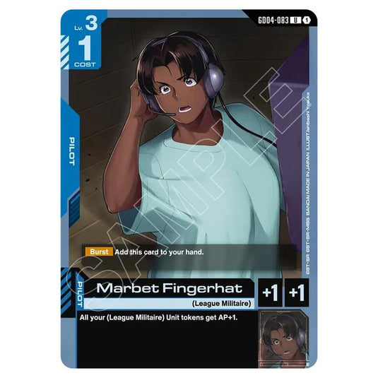 Gundam Card Game - GD-04: Phantom Aria - Marbet Fingerhat (U) - GD04-083