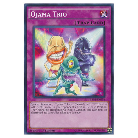 Yu-Gi-Oh! - Dinosmasher\'s Fury Structure Deck - Ojama Trio (Common) SR04-EN034