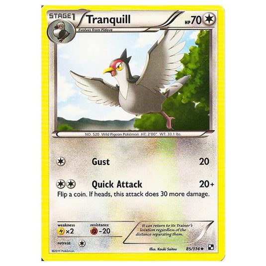 Pokemon - Black & White - Tranquill 85/114