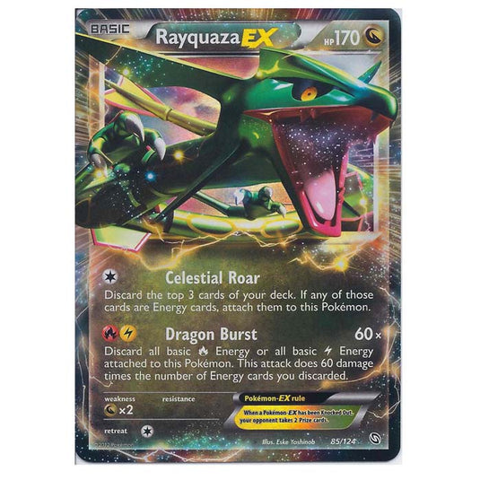 Pokemon - Black & White - Dragons Exalted - Rayquaza-EX - 85/124