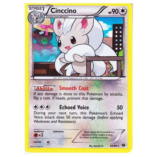 Pokemon - Black & White - Next Destinies - (Reverse Holo) Cinccino 85/99